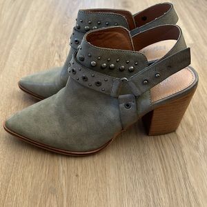 Grey booties Sz 8